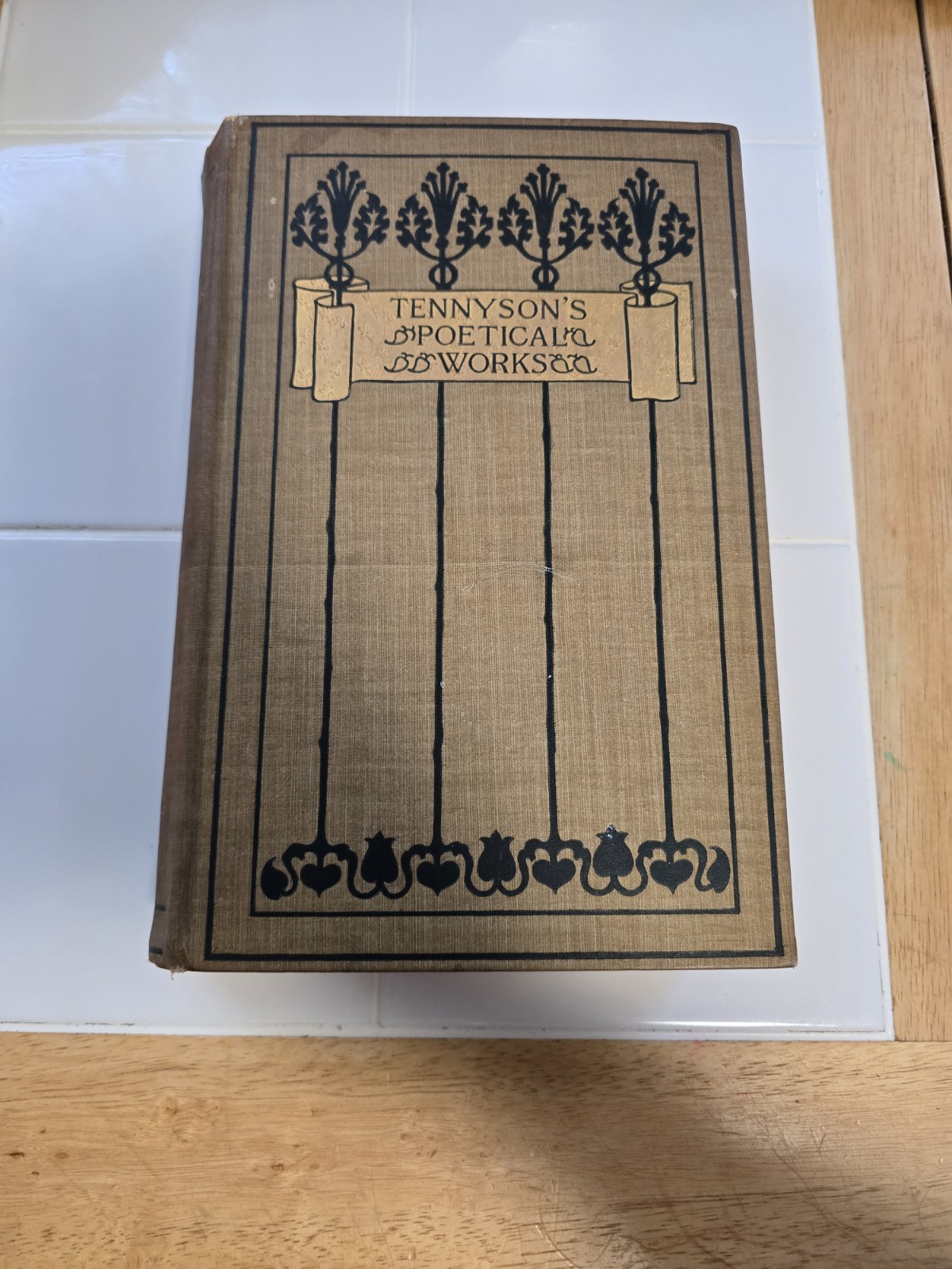 The Poetical Works of Alfred Lord Tennyson circa 1890's Illustrated