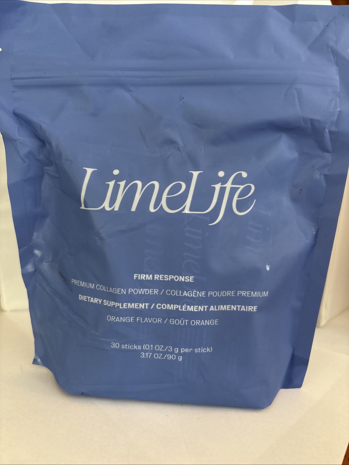 Limelife Firm Response Collagen Powder Orange Flavor 30 Sticks