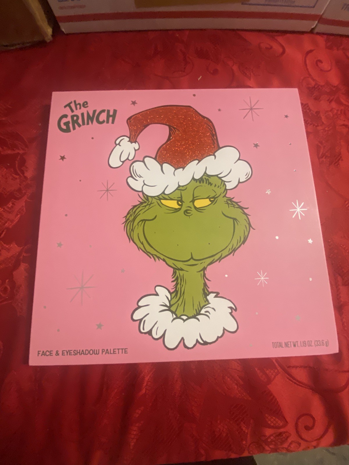 The Grinch Holiday~HUGE 22 shade Face & Eyeshadow Palette- Big Mirror-Brand New