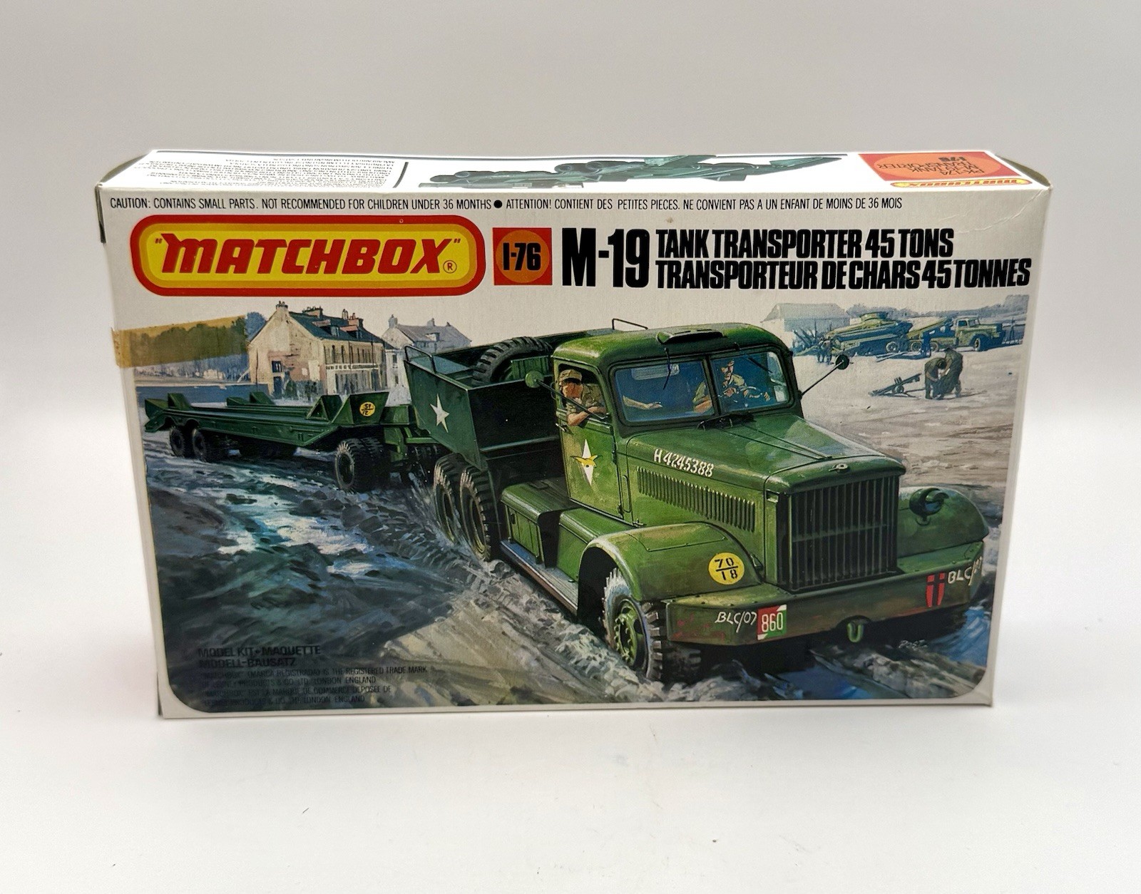 Vintage Matchbox PK-174 M-19 Tank Transporter 45 Tons 1:76 Sealed Model Kit