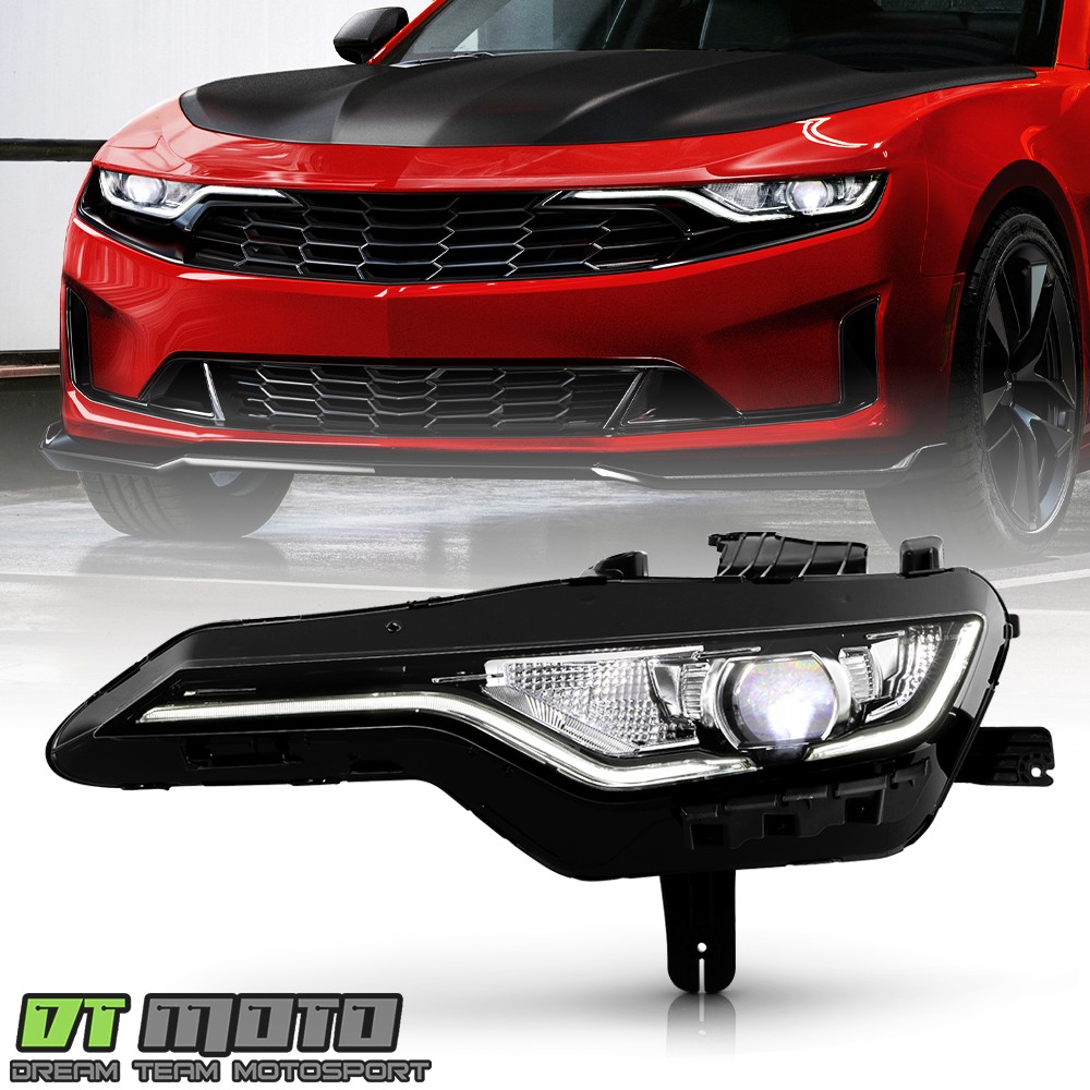For 2019-2024 Chevy Camaro RS|1SS|2SS LED DRL Projector Headlight Driver Side