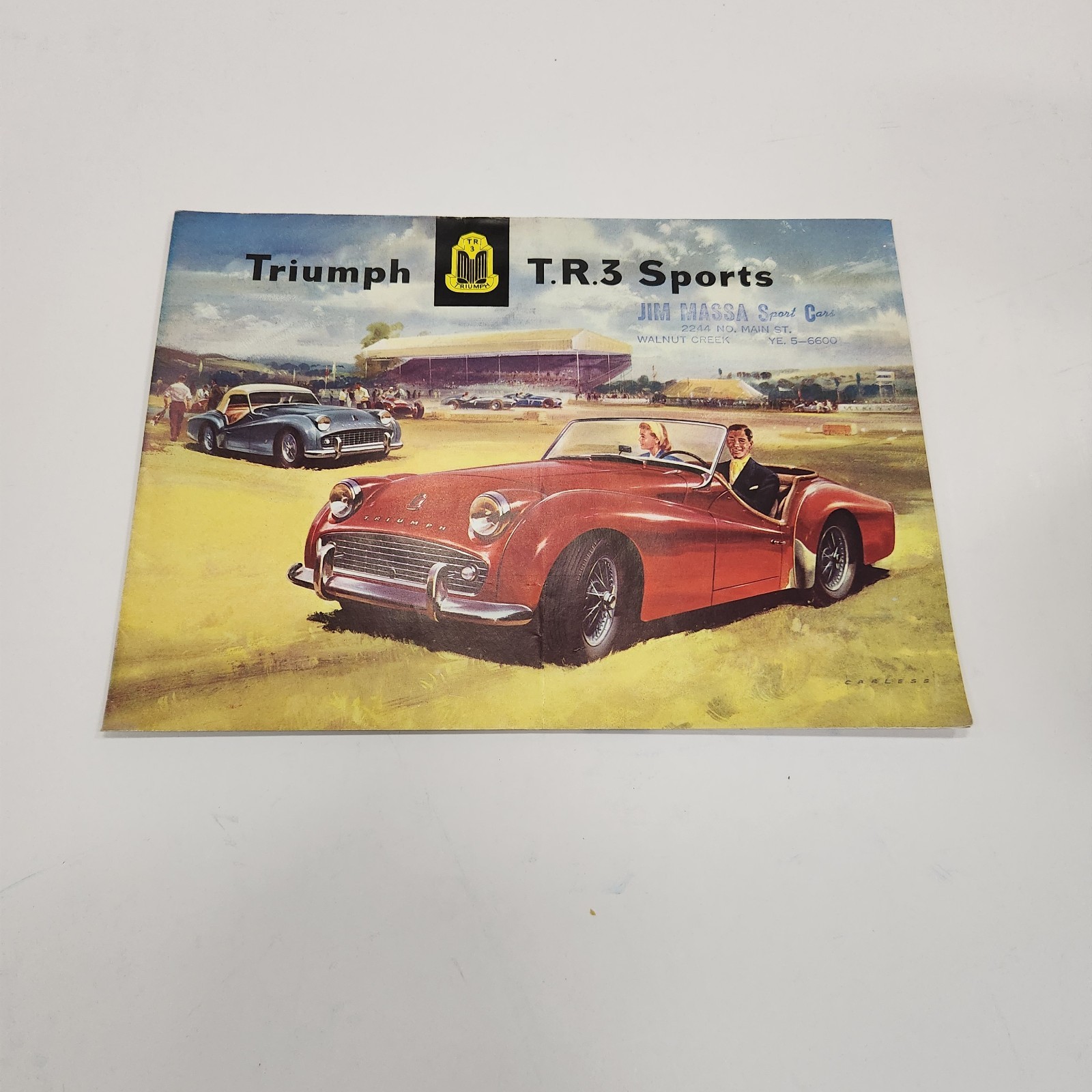 Original 1957 Triumph TR3 Sports Car Sale Brochure Catalog Standard Triumph Rare