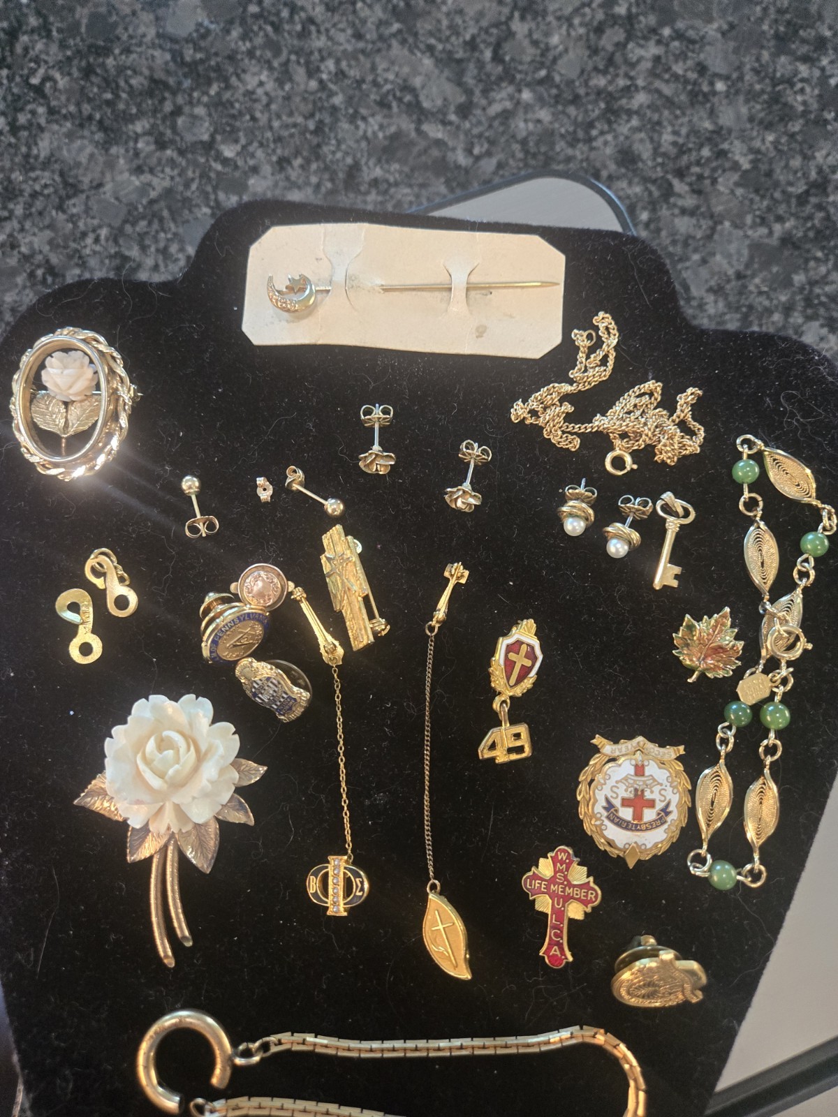 Large Collection Of Antique 1/20 Gold Filled & Gold Plated Jewelry & Pins Large Collection Of Antique 1/20 Gold Filled & Gold Plated Jewelry & Pins