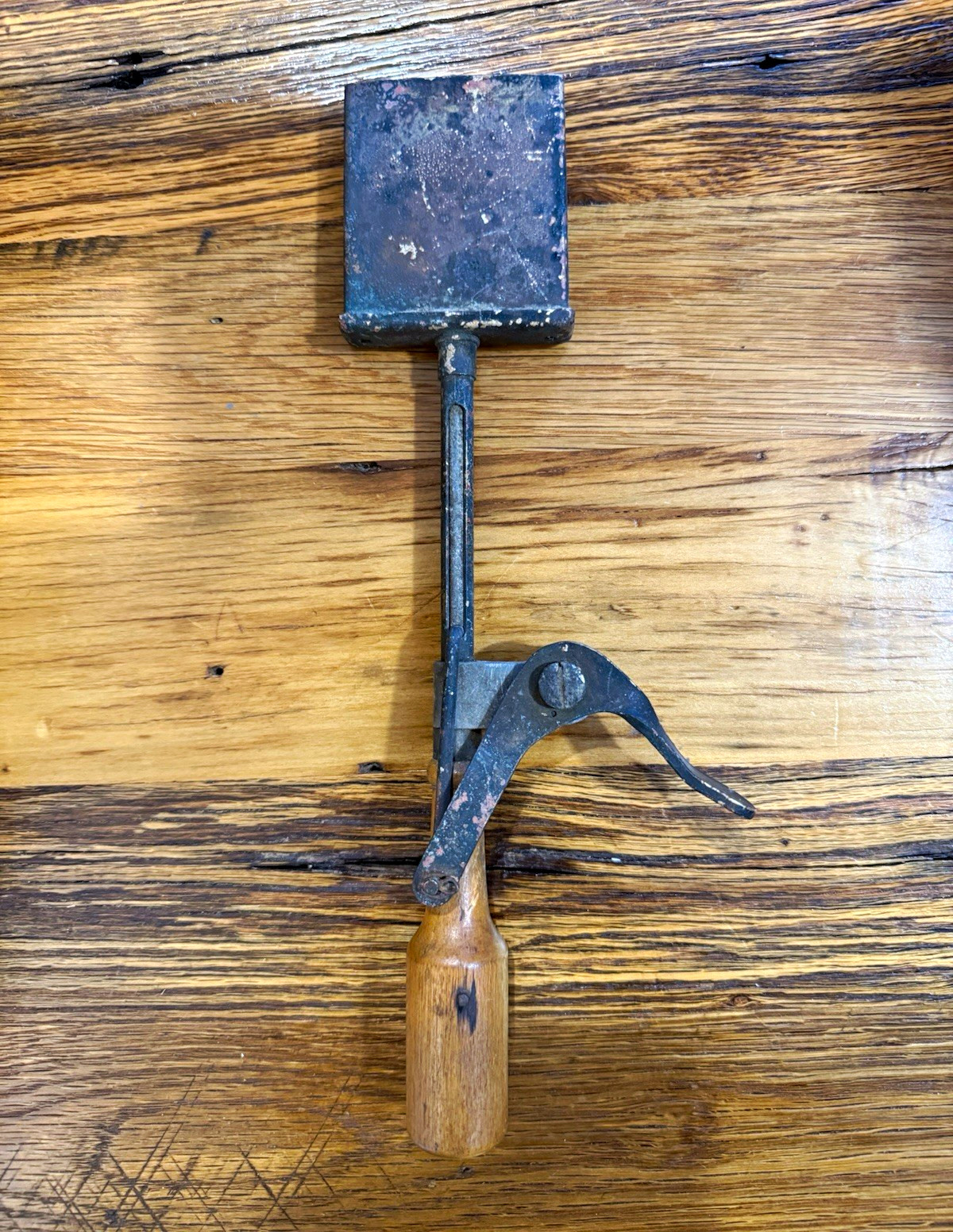 Antique Rare 1920’s Mechanical Ice Cream Sandwich Maker/Scoop Wooden Handle