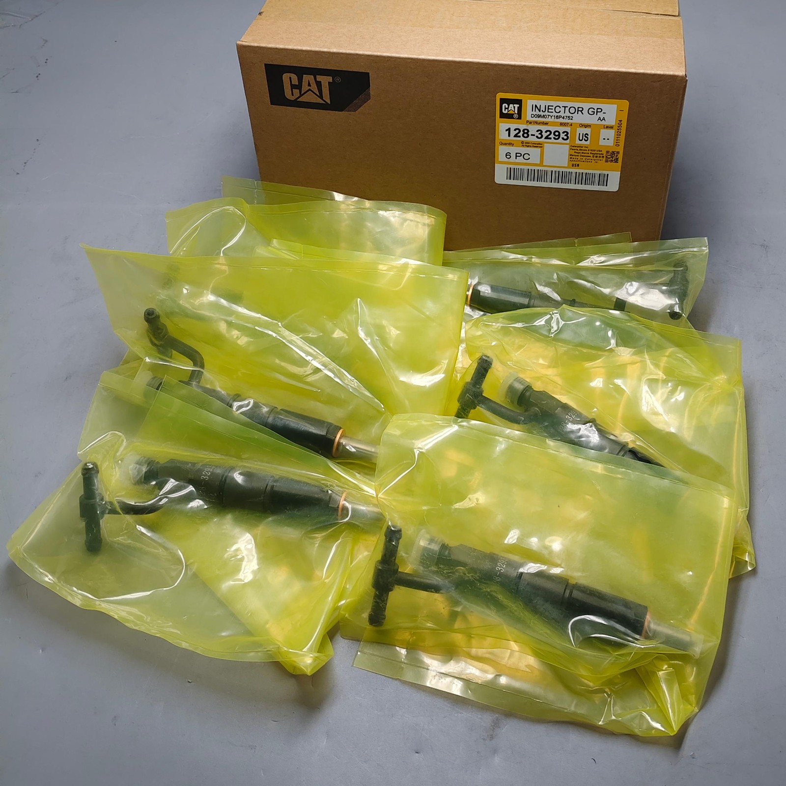 OEM 1283293 6 Pc Fuel Injectors For Caterpillar CAT 315 315B D5G 939C Engine