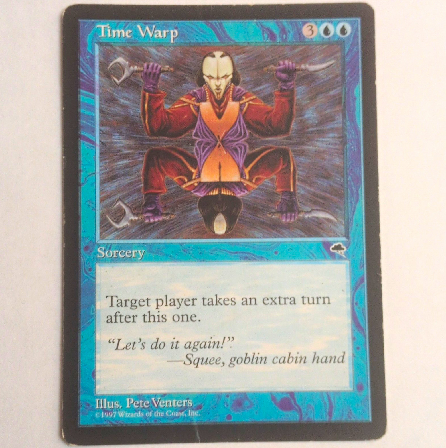 Wizards of the Coast Time Warp Tempest Regular EN #97 Rare Sorcery 1997 Blue Wizards of the Coast Time Warp Tempest Regular EN #97 Rare Sorcery 1997 Blue
