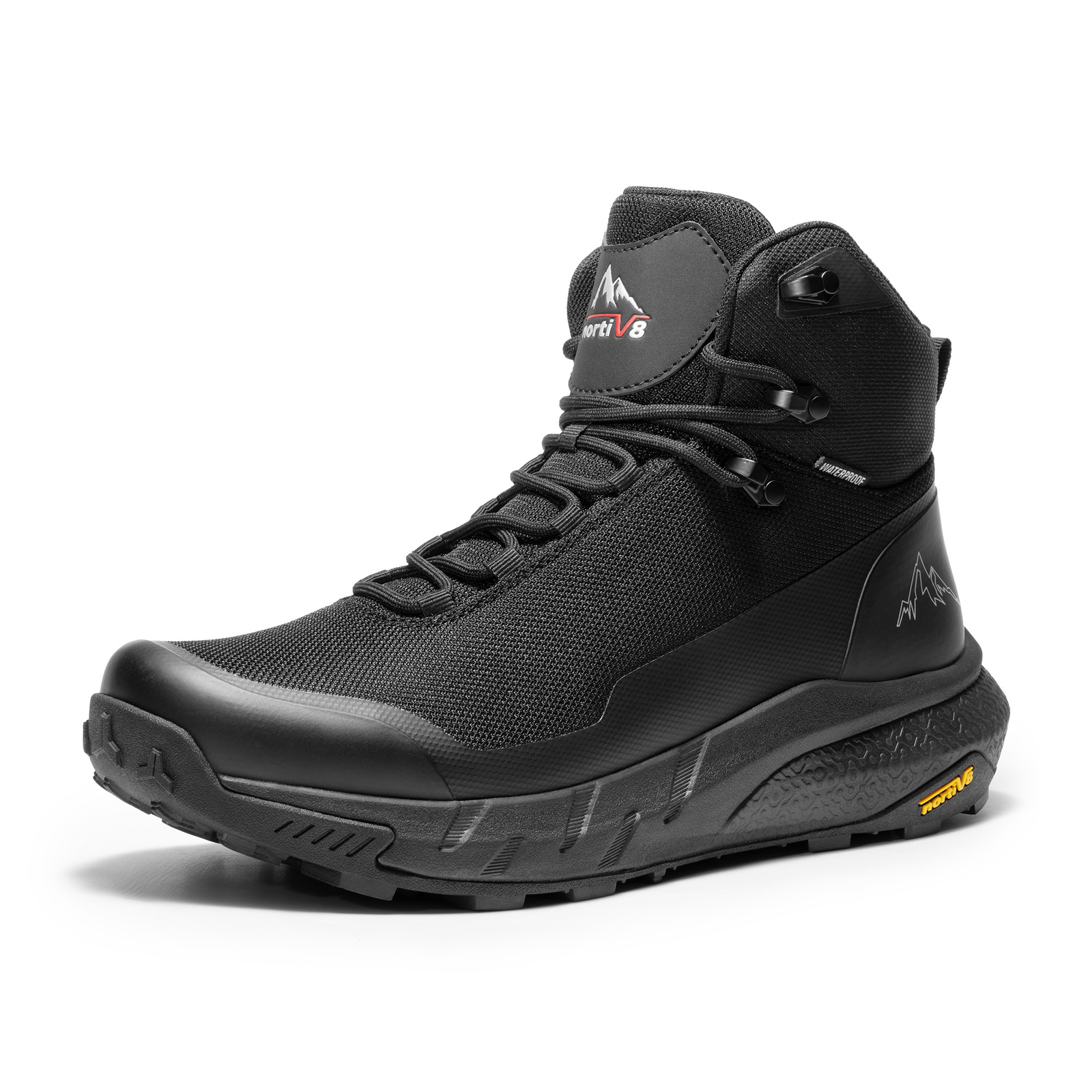 NORTIV 8 Men\'s Waterproof Hiking Boots Lightweight Breathable Trekking Shoes NORTIV 8 Men\'s Waterproof Hiking Boots Lightweight Breathable Trekking Shoes