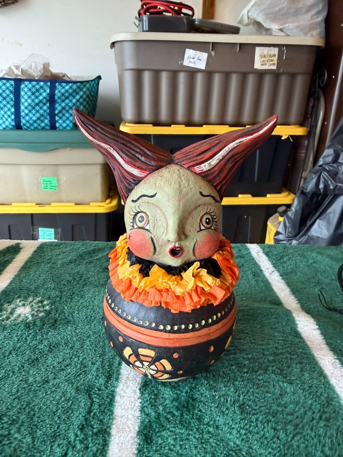 Bethany Lowe Johanna Parker Halloween Frankie’s Bride Candy Bowl Retired 2019 Bethany Lowe Johanna Parker Halloween Frankie’s Bride Candy Bowl Retired 2019