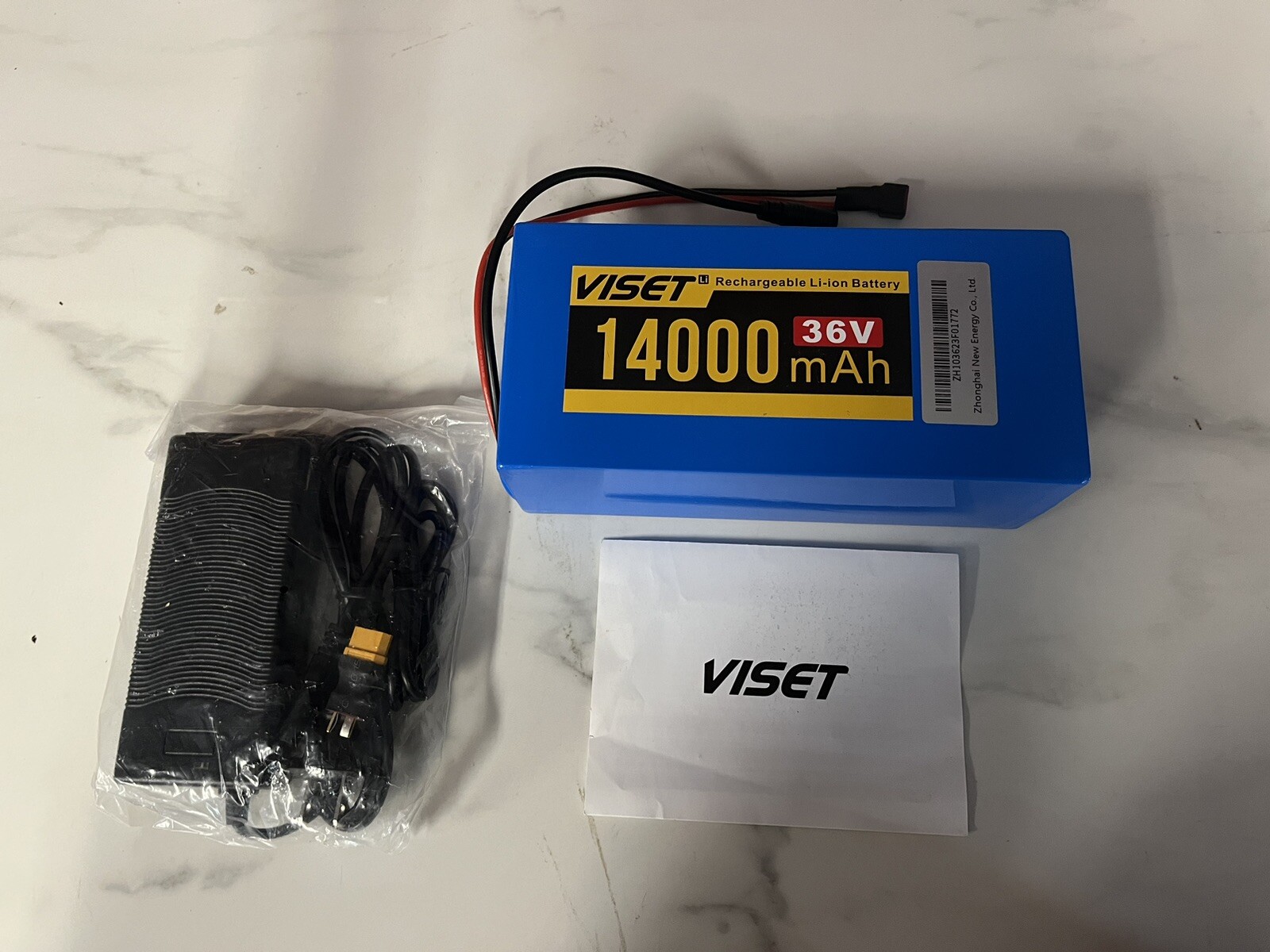 VISET LI 36V 14000 mAh Rechargeable Li-ion Battery - Open Box VISET LI 36V 14000 mAh Rechargeable Li-ion Battery - Open Box