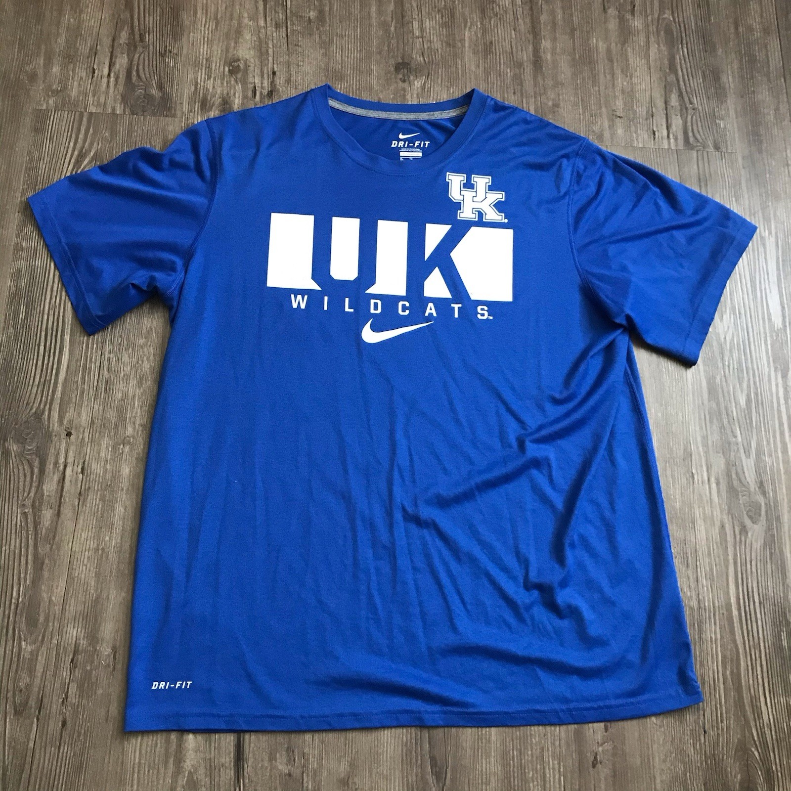 Nike Kentucky Wildcats Dri Fit T-Shirt Mens XL Blue Football Basketball NCAA
