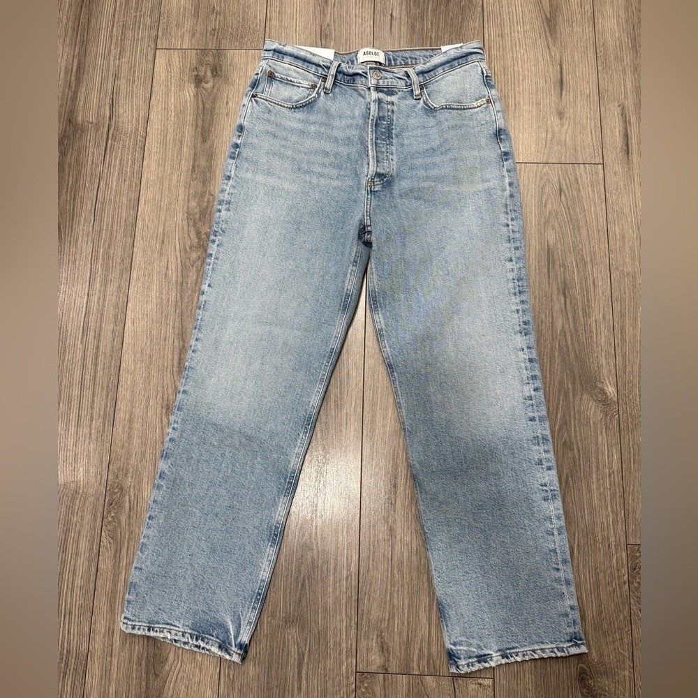 Agolde 90\'S PINCH WAIST CROP in ripple NWT Sz 29 Agolde 90\'S PINCH WAIST CROP in ripple NWT Sz 29