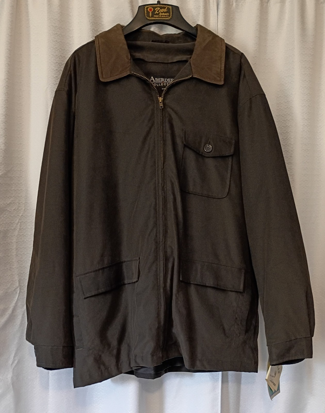Aberdeen Collection Coat Men’s Sz XXL Brown Microfiber Mid-Length Coat NOS Aberdeen Collection Coat Men’s Sz XXL Brown Microfiber Mid-Length Coat NOS