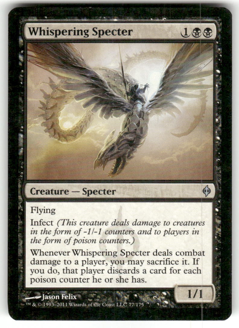 Whispering Specter 77 Uncommon New Phyrexia Magic: The Gathering Near Mint