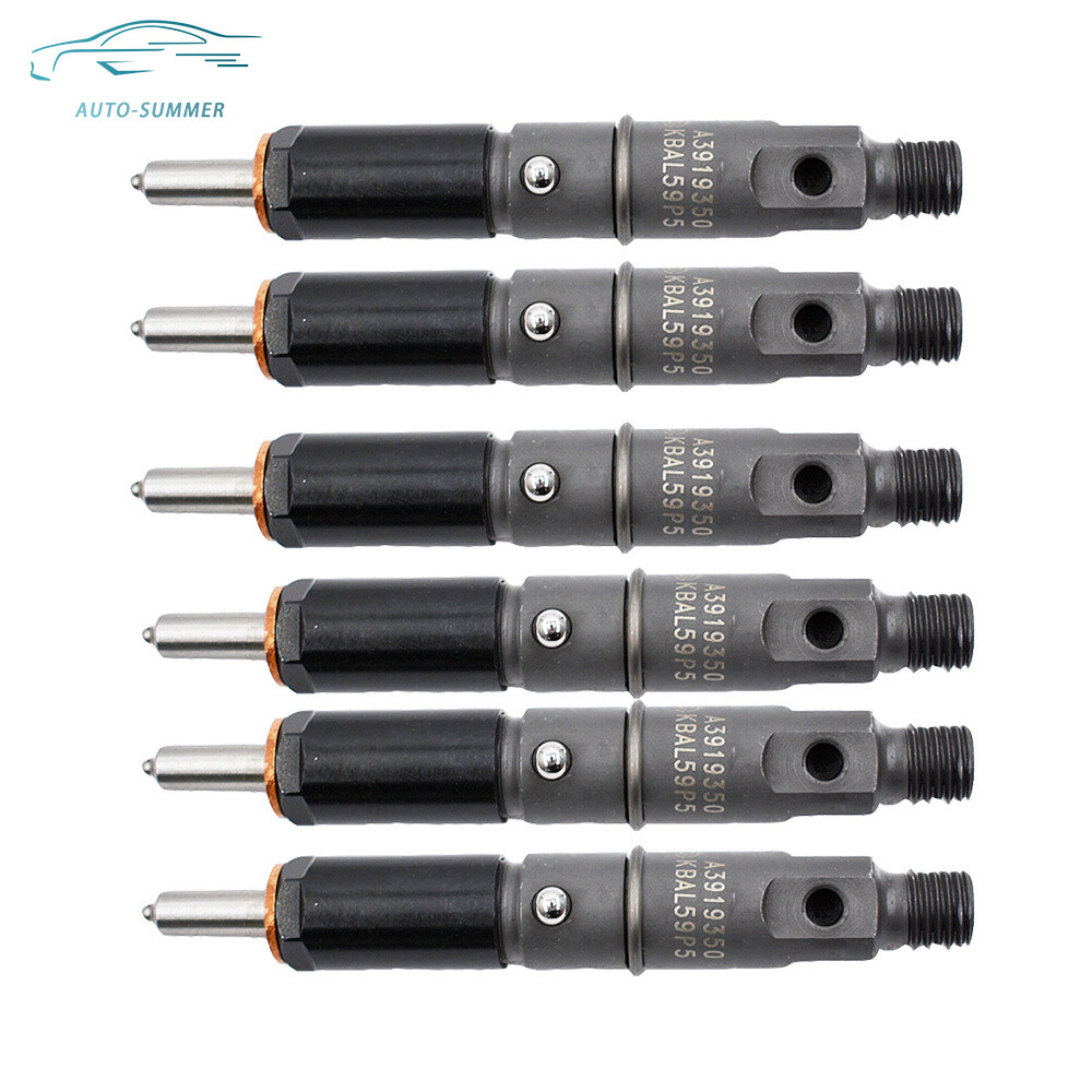 6PCS 50hp Fuel Injectors For 89-93 Dodge Cummins 5.9L 6BT Diesel Engeine 3919350