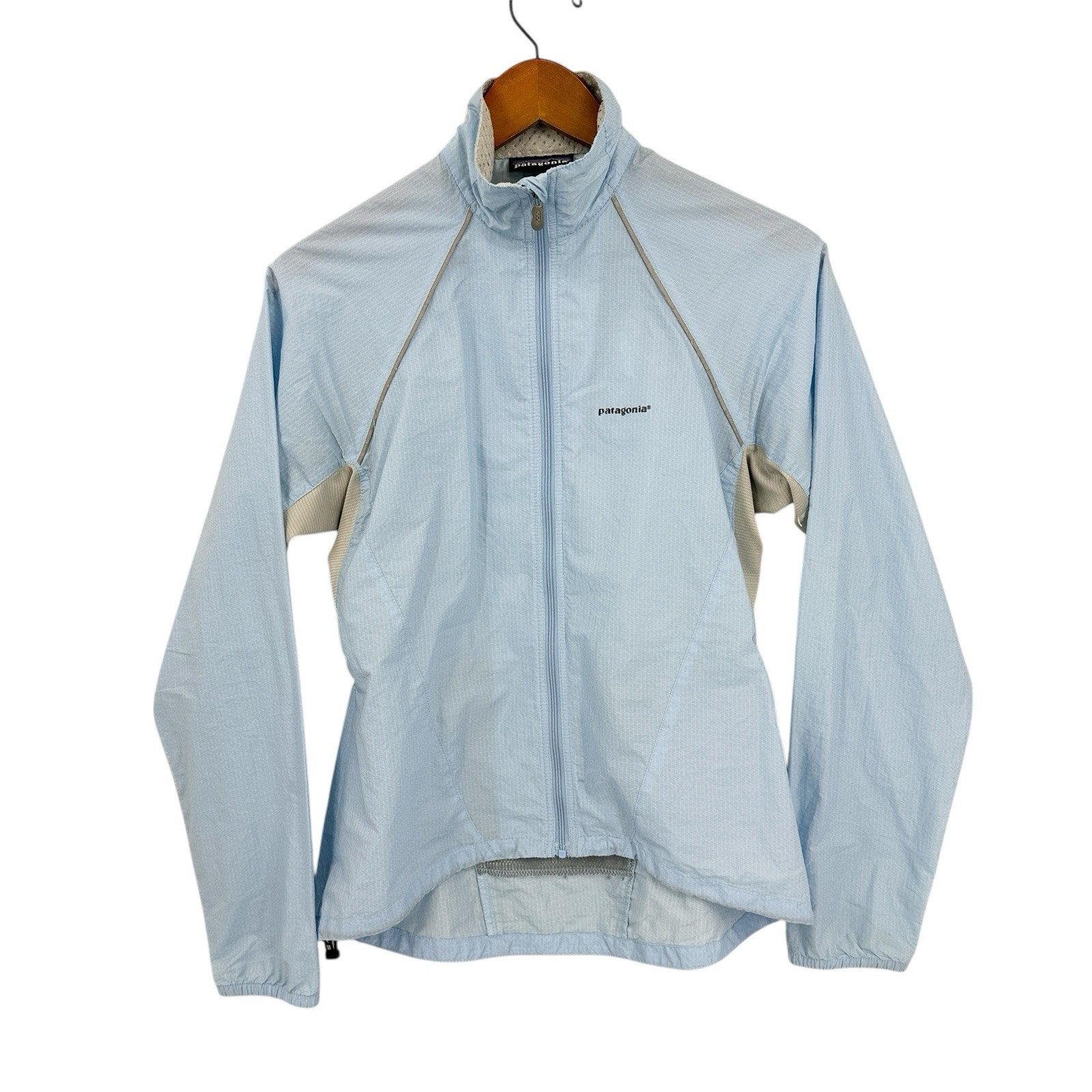 PATAGONIA Velocity Shell Jacket Womens Small Windbreaker Blue U912