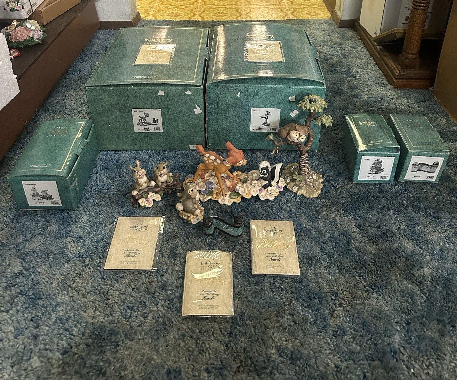 WDCC Bambi 5 Piece Flower Lot US SHIP ONLY SEE INFO