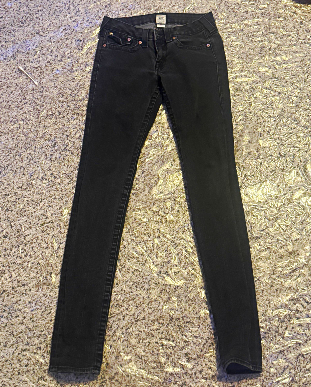 True Religion World Tour Women’s Black Skinny Jeans Slim Low Rise 5-Pocket True Religion World Tour Women’s Black Skinny Jeans Slim Low Rise 5-Pocket