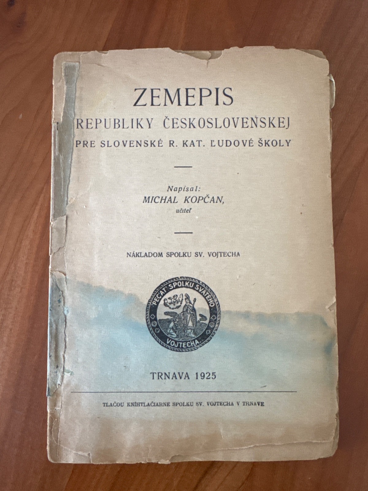 FREE SHIP 1925 Zemepis Republiky Ceskoslovenskej Kopcan Book Czechoslovakia