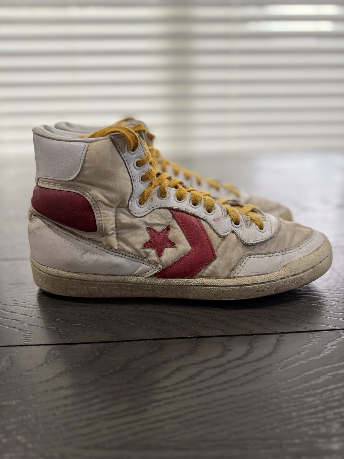 Vintage 1980s Converse Fastbreak High Top Basketball Sneakers Size 8 Original 🔥