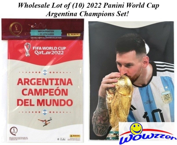 (10)2022 Panini FIFA World Cup ARGENTINA Champions 30ct Set-LIONEL MESSI Poster