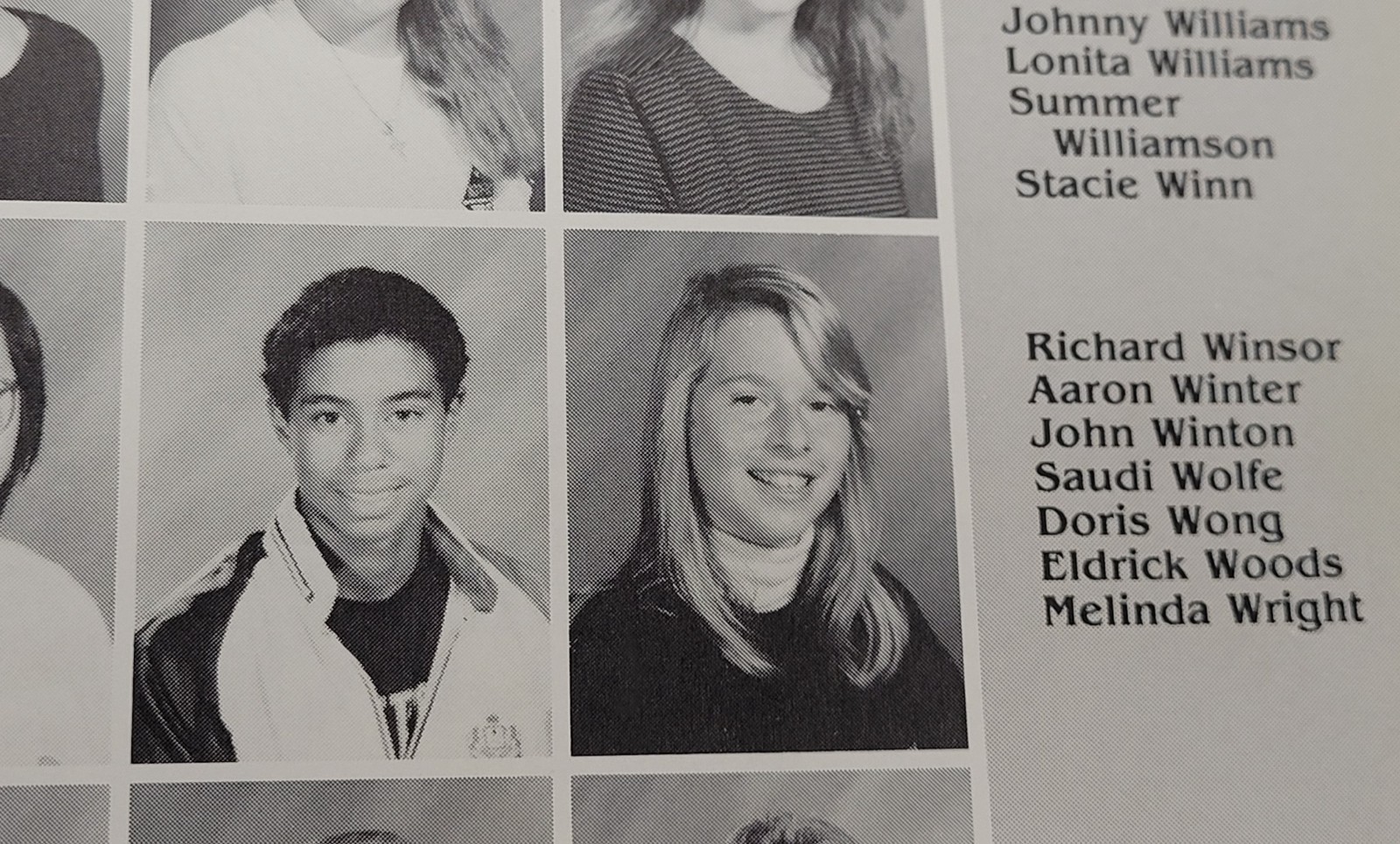Tiger Woods 1991 Western High School Yearbook