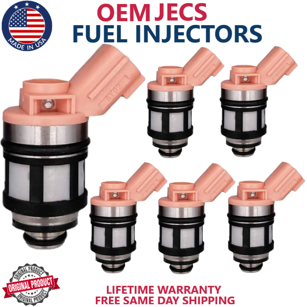 6pcs OEM JECS NEW Fuel Injectors For 1996-2003 Nissan Mercury Infiniti 3.3L V6