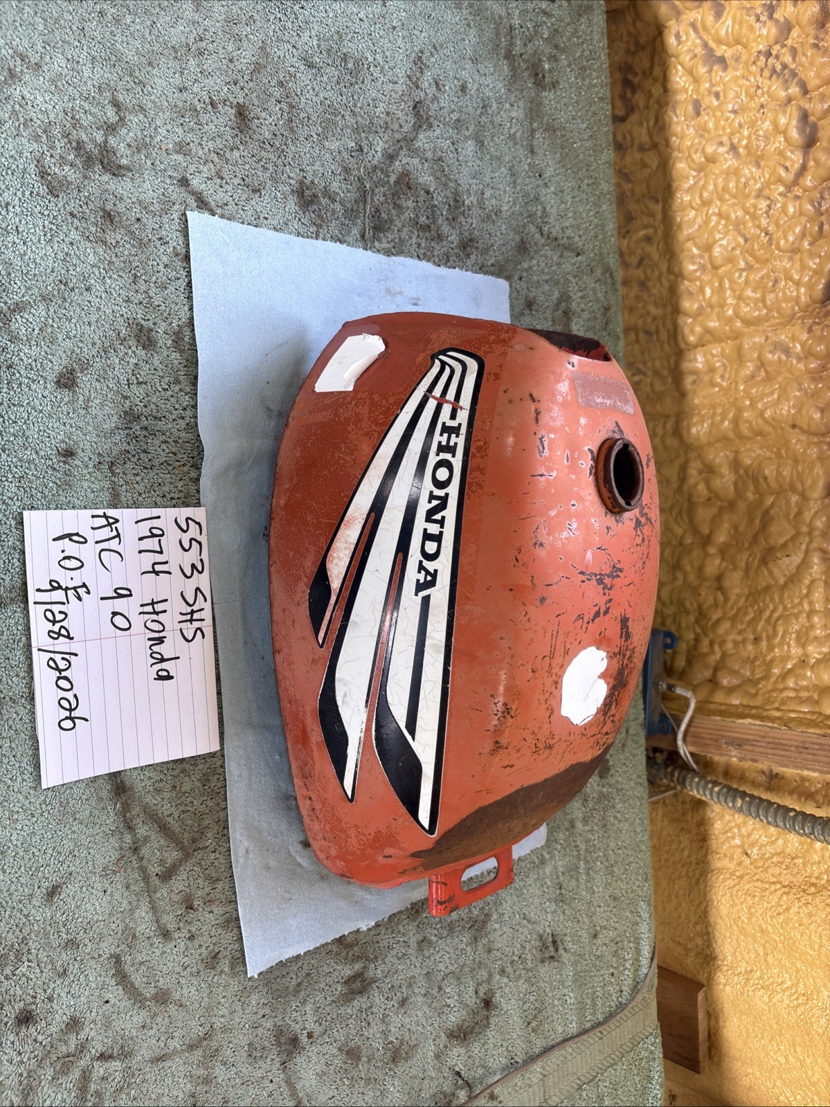 1974 Honda Atc 90 Gas Tank Fuel Tank 553 1974 Honda Atc 90 Gas Tank Fuel Tank 553
