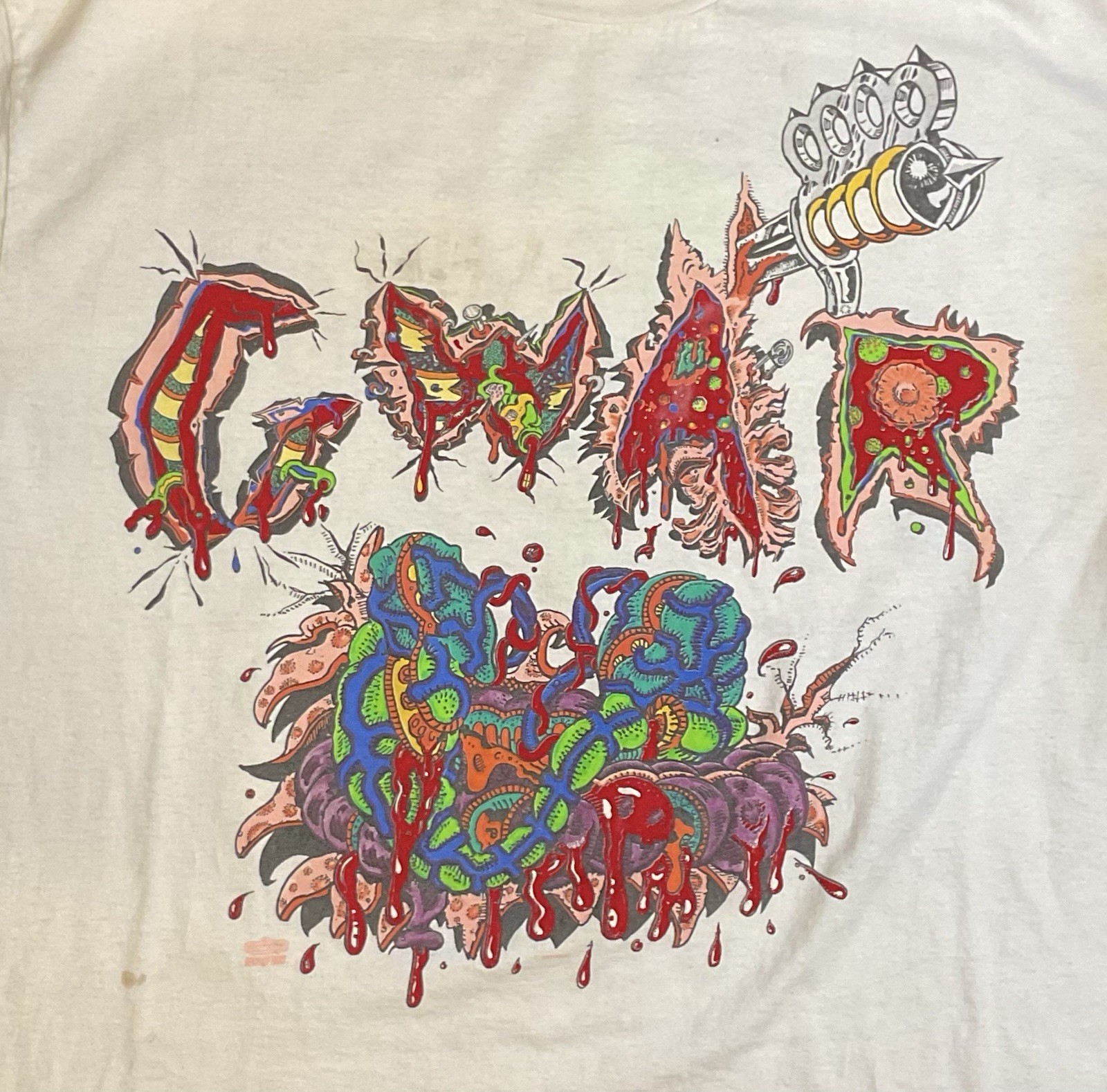 GWAR Vintage 1992 Pray They Don\'t Come To Your Town Tour Shirt Size XL White