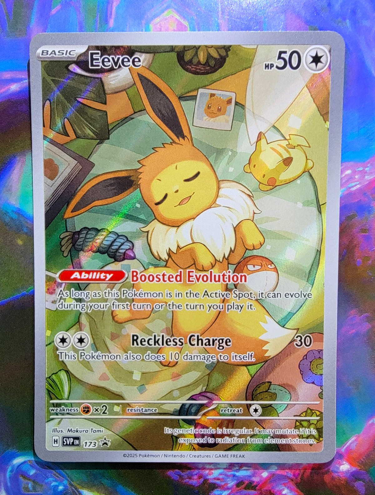 Eevee 173 Sv: Scarlet & Violet Black Star Promo Holo Eng NM