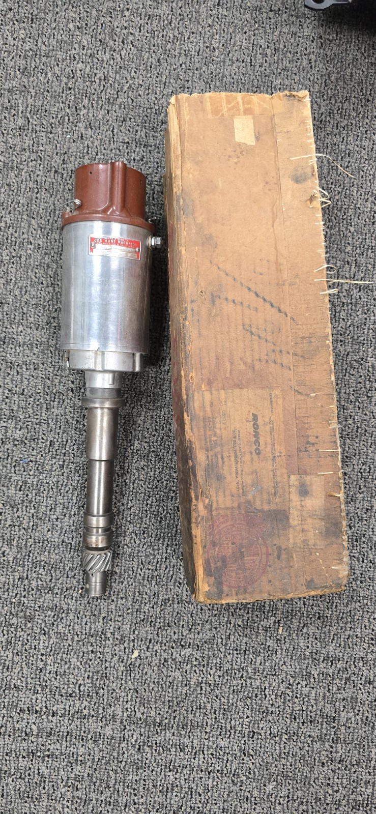 Vintage Joe Hunt Magneto SBC BBC Chevy V8 Vertex Hot Rod Drag Race