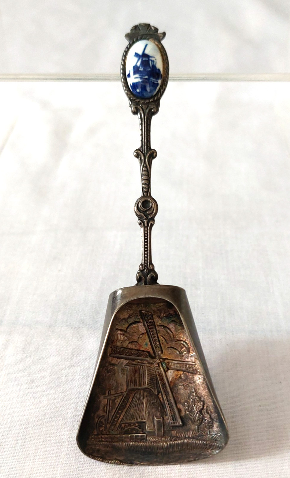 VTG Vintage Dutch Made in Holland Shovel Sugar Spoon 5” Windmill Souvenir Spoon