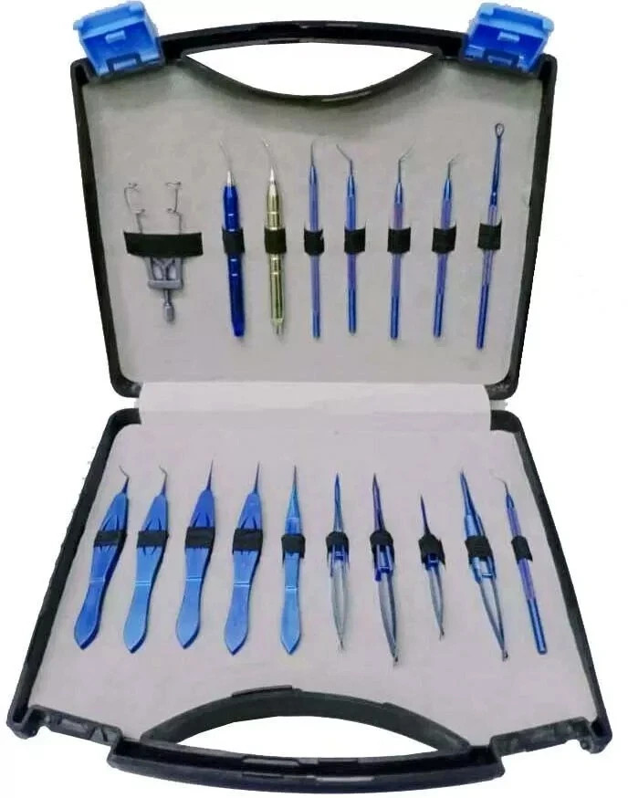 Ophthalmic Cataract surgery Set Titanium 18 Pcs eye instruments 