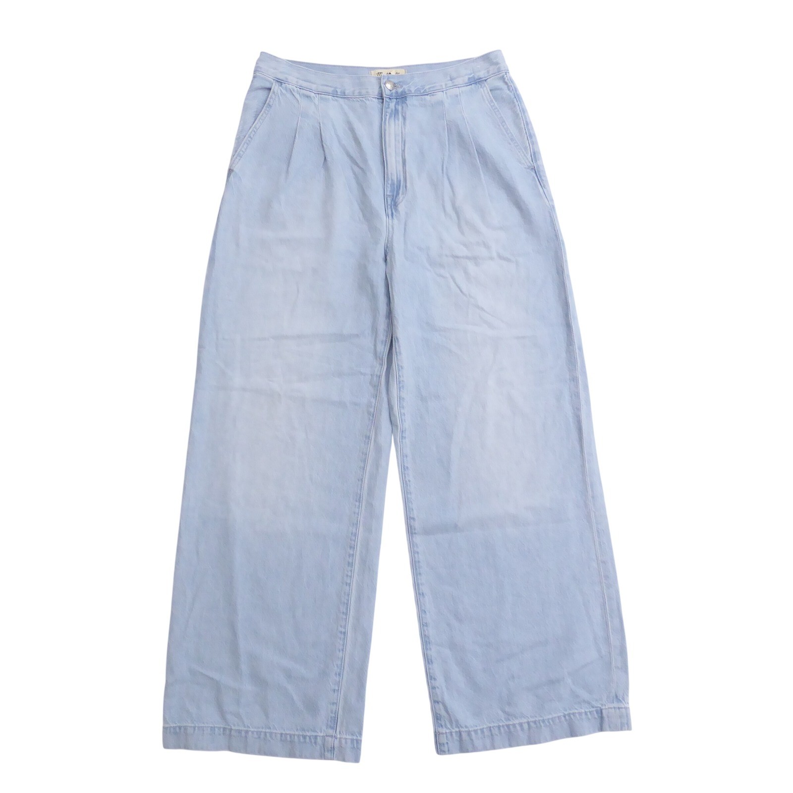 Madewell Womens The Harlow Wide-Leg Trouser Jean Light Blue Denim 28