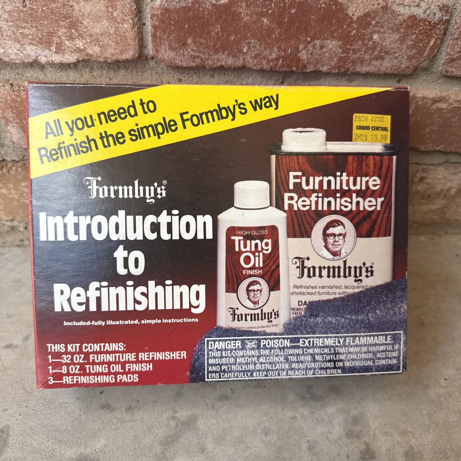 Vintage Formby\'s Intro Refinishing Kit Furniture Tung Oil USA Box Vintage Formby\'s Intro Refinishing Kit Furniture Tung Oil USA Box