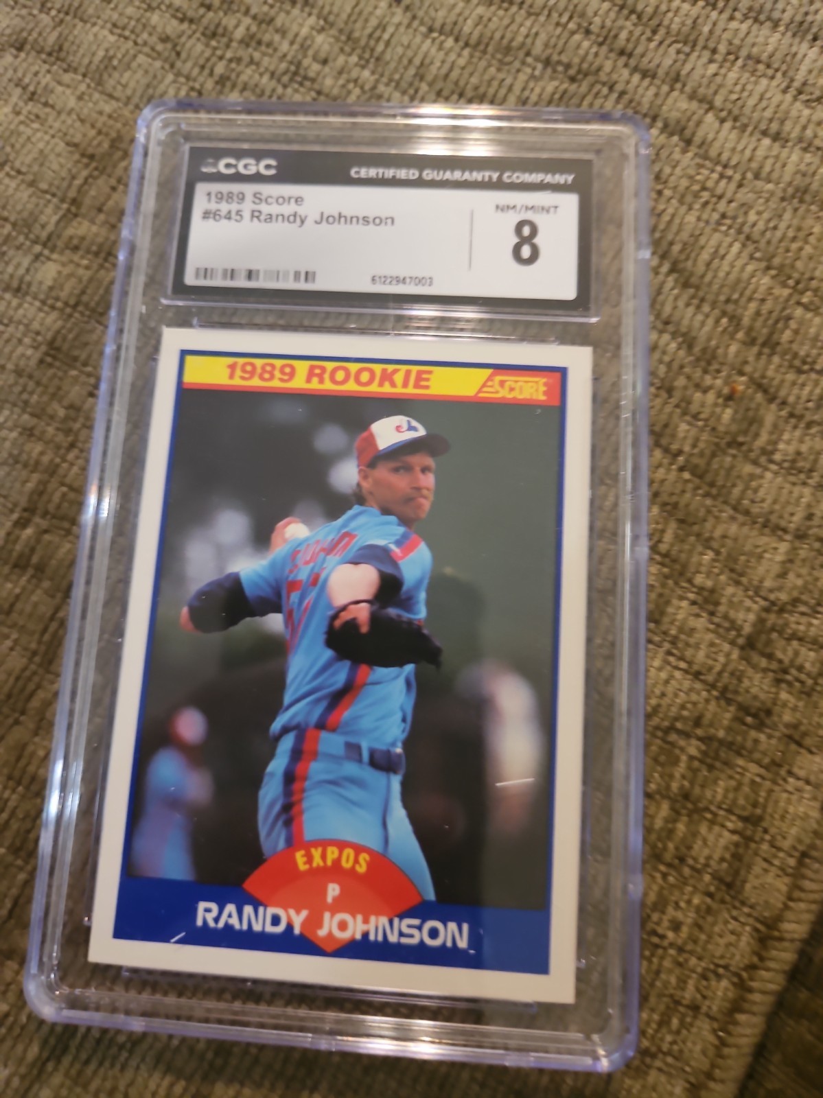 Randy Johnson HOF 1989 SCORE Rookie Card Psa 8 Nm Mint 