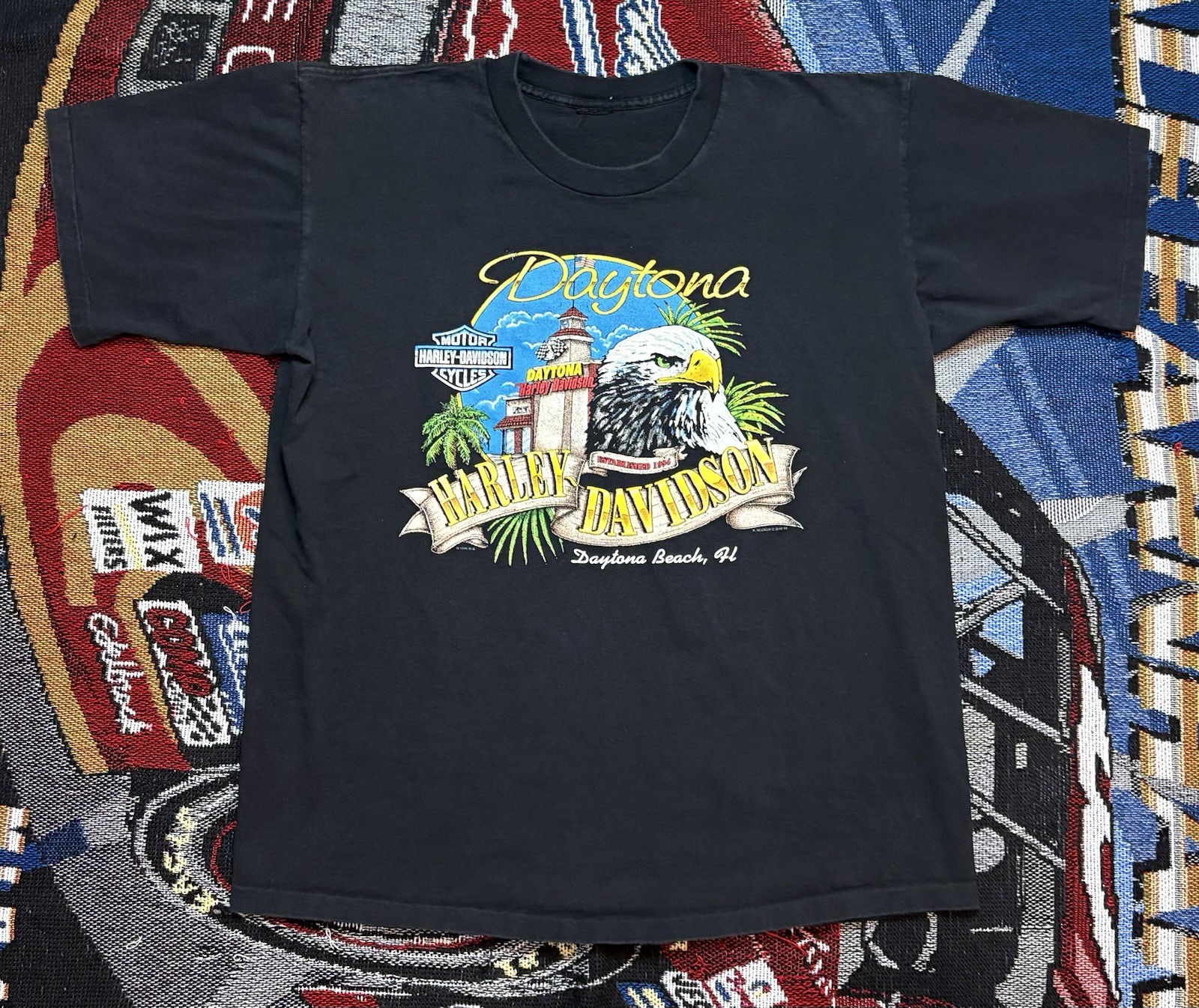 Vintage Harley Davidson Shirt Daytona 1995 Single Stitch USA 90s Men’s Large Vintage Harley Davidson Shirt Daytona 1995 Single Stitch USA 90s Men’s Large