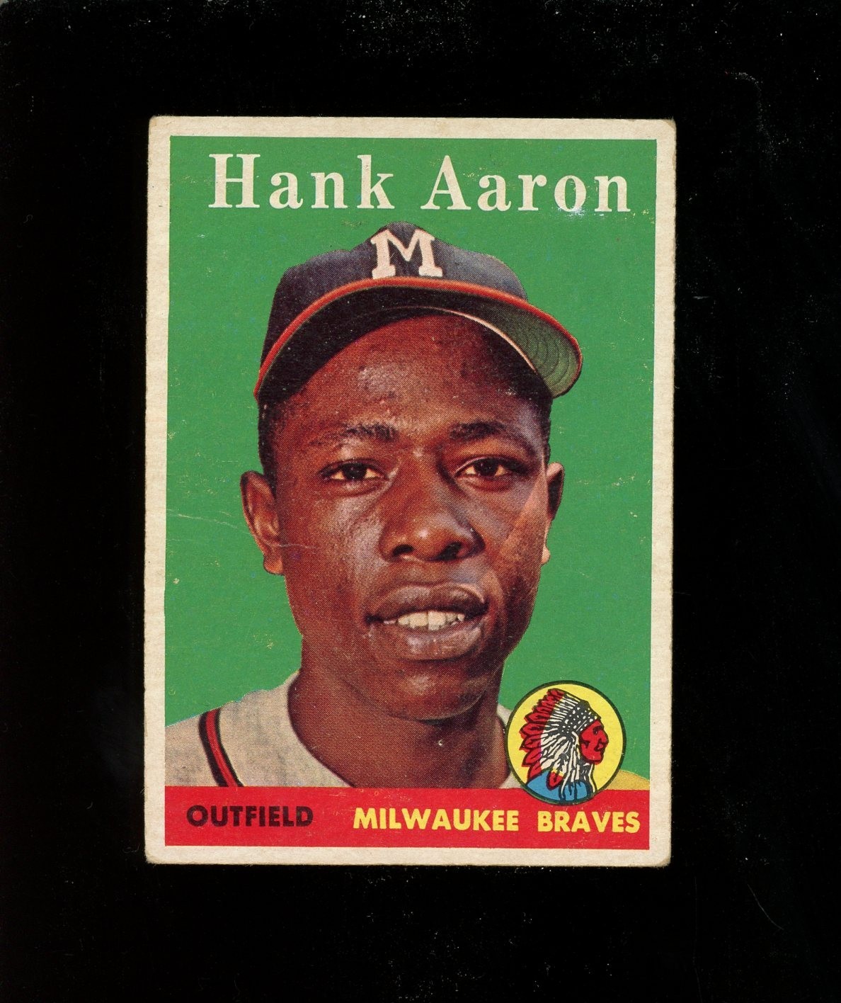 1958 Topps #30 Hank Aaron Milwaukee Braves 1958 Topps #30 Hank Aaron Milwaukee Braves