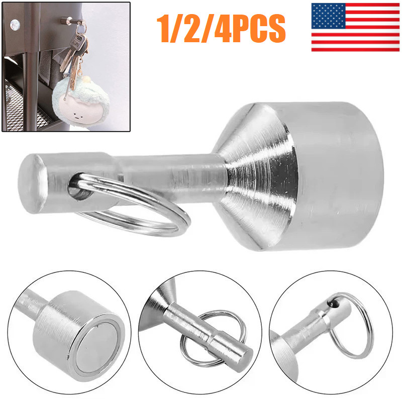 1/2/4x Keychain Rare Earth Magnet For Testing Gold Silver Jewelry Precious Tools
