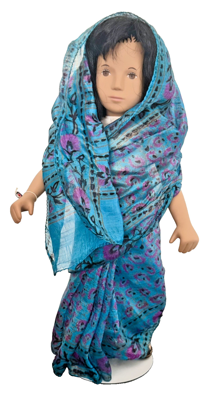 SASHA DOLL Sari #117S Black Hair / Blue Sari / Trendon / 1986 / Box / RARE SASHA DOLL Sari #117S Black Hair / Blue Sari / Trendon / 1986 / Box / RARE