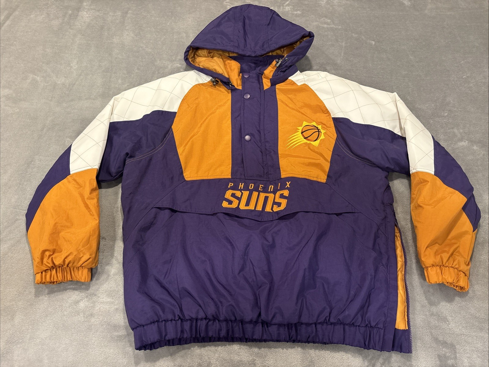 Vintage Phoenix Suns NBA Starter Jacket 90s 00s Purple Orange XL NWOT Vintage Phoenix Suns NBA Starter Jacket 90s 00s Purple Orange XL NWOT