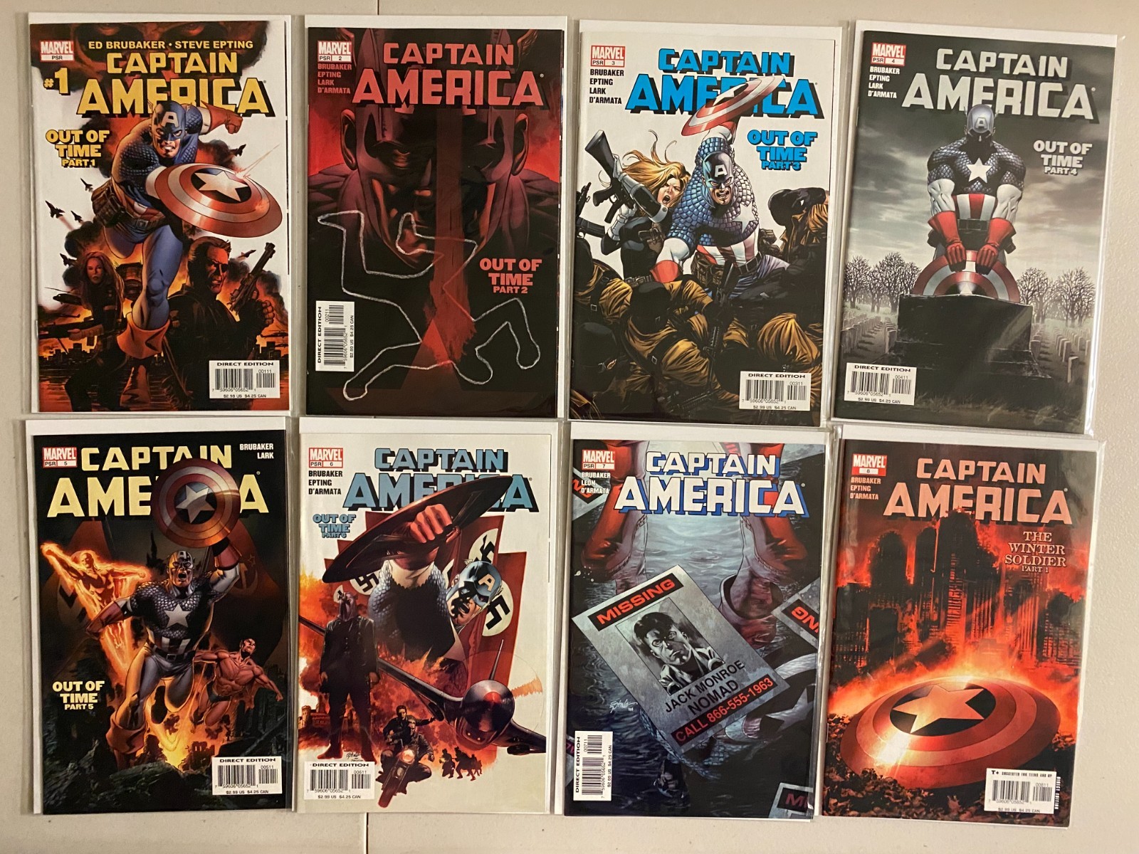 Captain America lot #1-50 Marvel 5th Series (6.0 FN) 50 total (2005 to 2009)