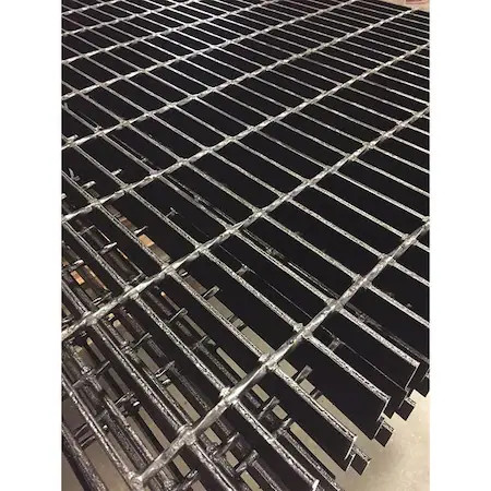 Zoro Select 20125S100-C4 Carbon Steel Bar Grating, Smooth, 48 In L, 36 In W,, Zoro Select 20125S100-C4 Carbon Steel Bar Grating, Smooth, 48 In L, 36 In W,,