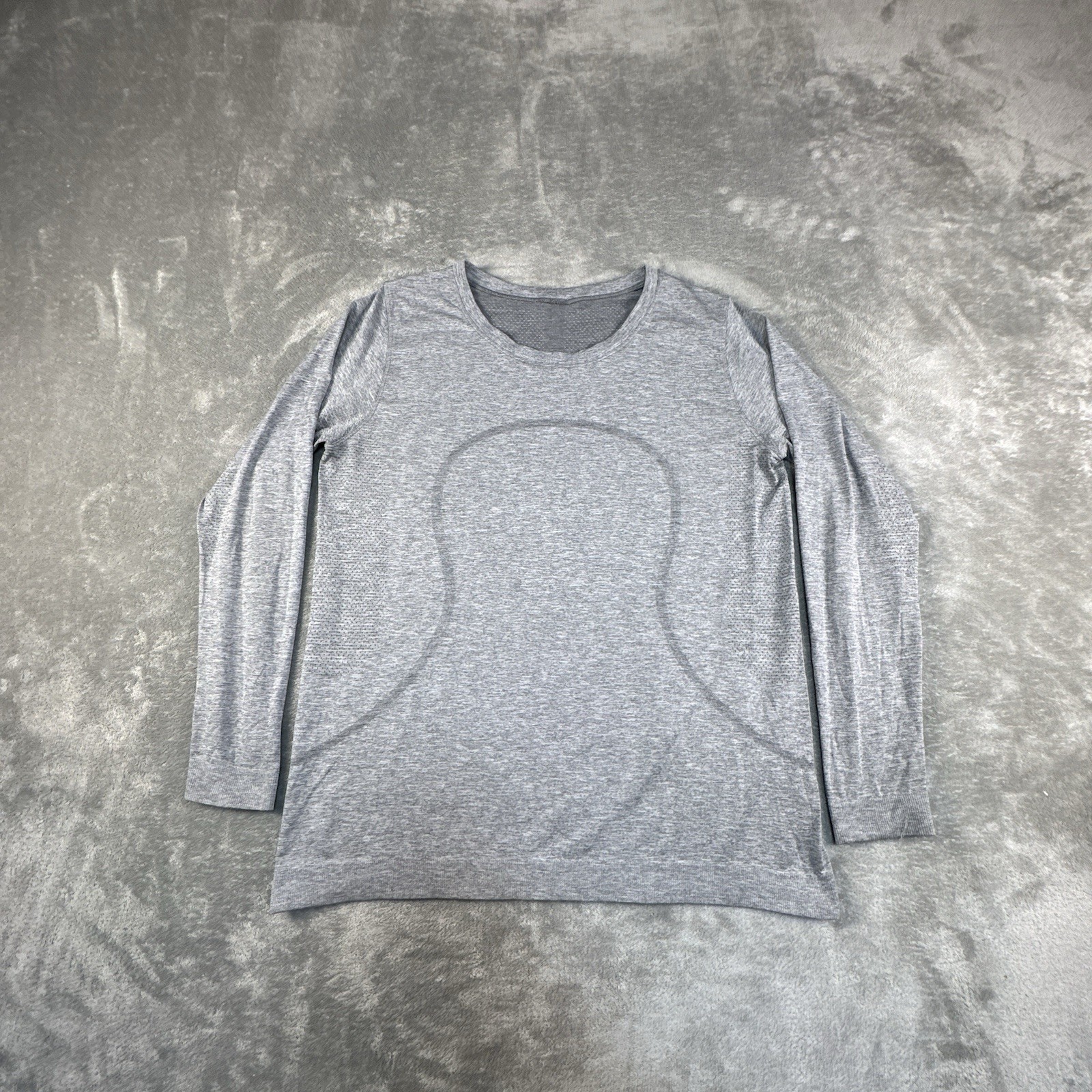 Lululemon Swiftly Tech Long Sleeve Shirt Womens 14 Gray Running Athletic Yoga