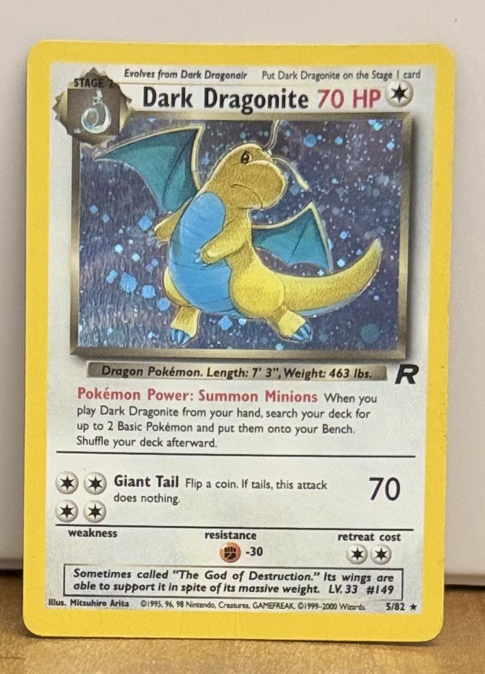 Dark Dragonite 5/82 Rare Team Rocket Pokemon TCG Dark Dragonite 5/82 Rare Team Rocket Pokemon TCG