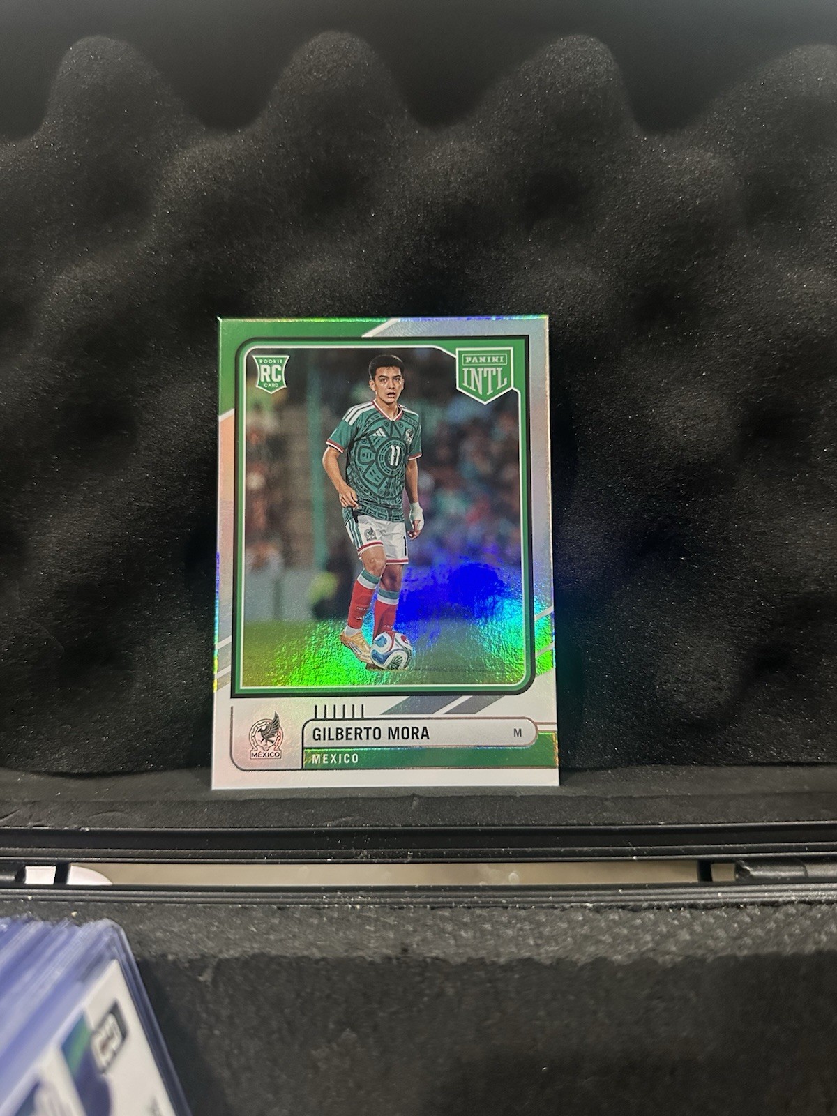 2026 Panini International Mexico Gilberto Mora Rookie (#11) Silver Parallel 2026 Panini International Mexico Gilberto Mora Rookie (#11) Silver Parallel
