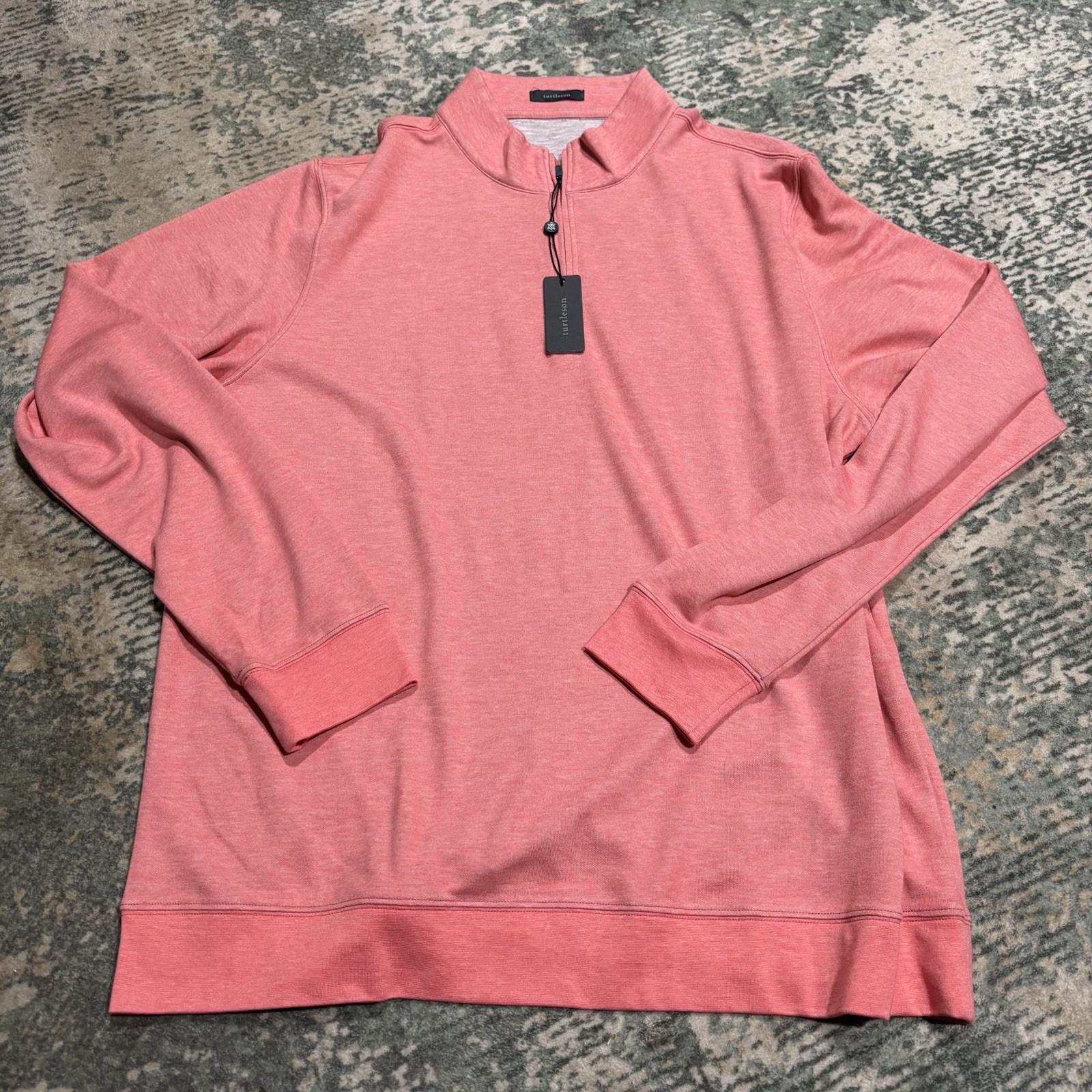 Turtleson Performances Pullover  Quarter zip 2XL Men’s NEW Salmon Color