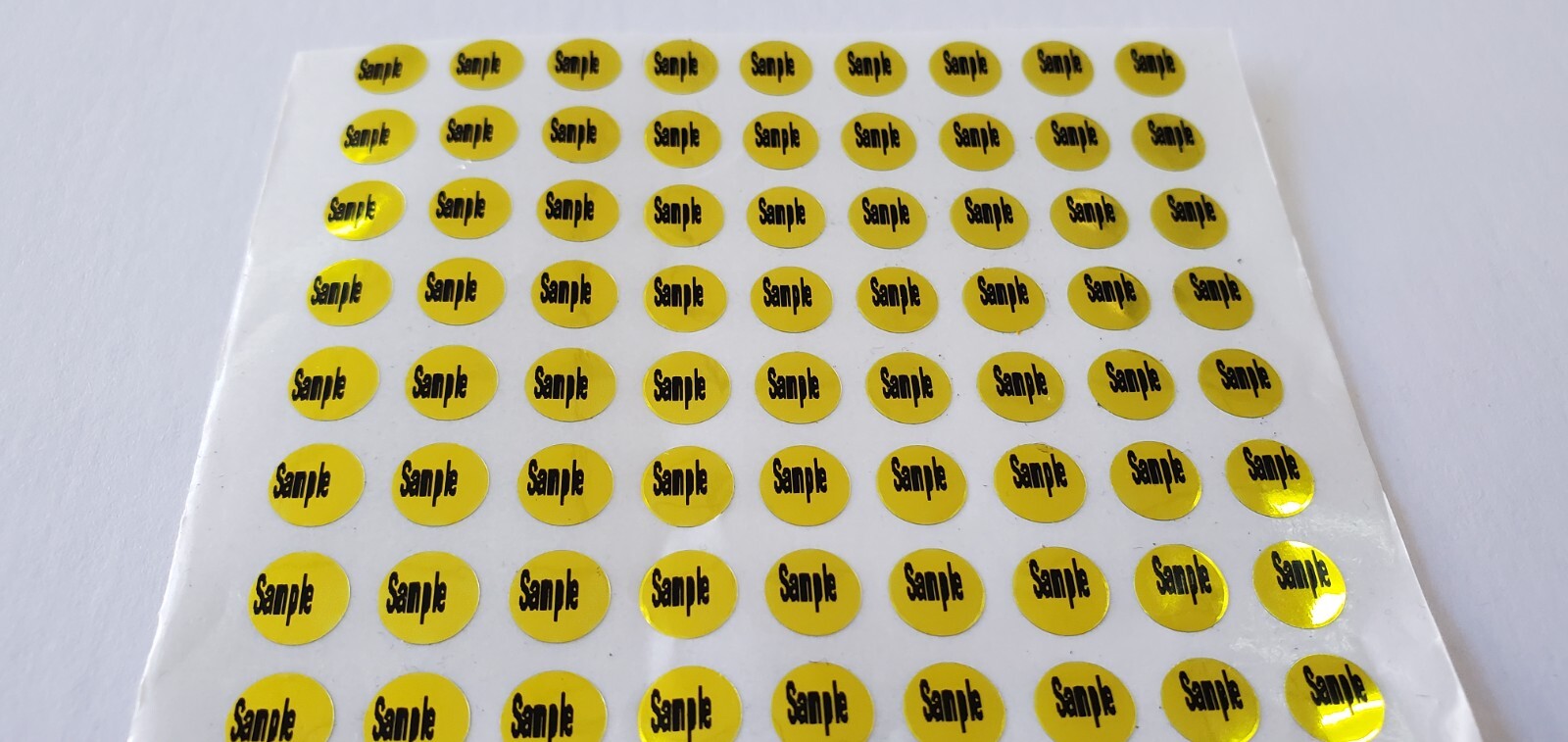 500 Custom Printed Tamper Evident Security Void Mark Labels Stickers Gold