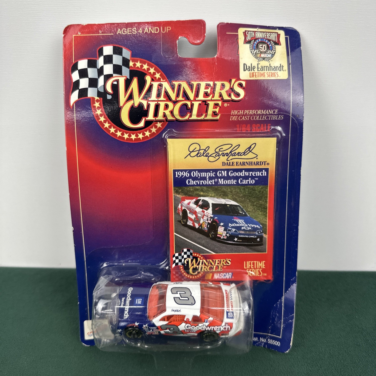 1998 Winner's Circle Dale Earnhardt #3 1996 Olympic Chevrolet 1:64 Diecast 1998 Winner's Circle Dale Earnhardt #3 1996 Olympic Chevrolet 1:64 Diecast