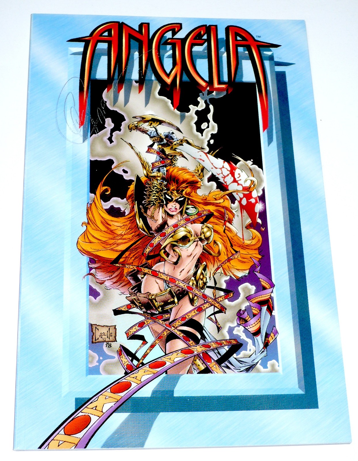 Angela TPB, NEW, NM, Signed by Greg Capullo cover & first opened page, 1995