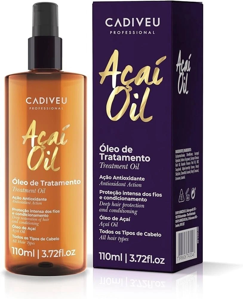 Cadiveu Acai Oil Treatment Antioxidant Action For All Hair Types 110 mL